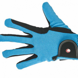 Jezdecké rukavice HKM – sv. modré