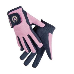 Jezdecké dětské rukavice HKM -Little Sister- pink