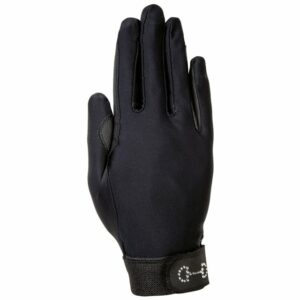 Jezdecké rukavice HKM -Monaco- Style černé