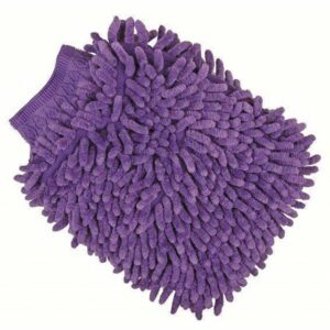 Čistící rukavice z mikrovlákna fialová