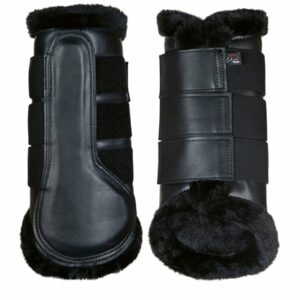 Kamaše HKM -Comfort Premium Fur- černé