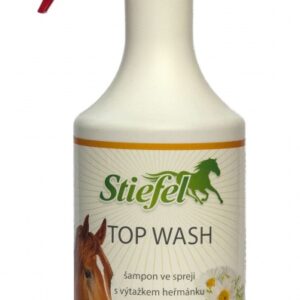 Top wash šampón ve spreji (Stiefel Top wash, šampón s jednoduchou aplikací pro citlivé koně ve spreji, láhev 750 ml)