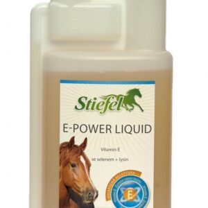 E-Power liquid (Stiefel E-Power liquid, pro výkon a kondici, pro chovné klisny a hřebce, láhev s dávkovačem 1 l)