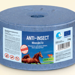 Anti Insect, minerální liz s přírodními látkami, které odpuzují hmyz (SIN Hellas Minerální liz proti obtěžujícímu hmyzu, balení 3 kg)