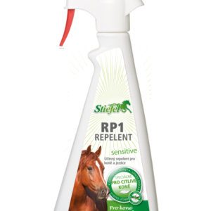 Repelent RP1 Sensitive – Sprej bez alkoholu pro koně s citlivou kůží (Stiefel Repelent RP1 sensitive pro koně citlivé a jezdce bez alkoholu, láhev s)