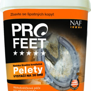Pro Feet pellets pro zdravá kopyta s biotinem (NAF Pro feet pellets pro zdravá kopyta s biotinem, kyblík 3kg)