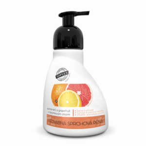 Perlé Cosmetic Sprchová pěna – pomeranč a grapefruit s rakytníkovým olejem 300ml (Perlé Cosmetic Sprchová pěna – pomeranč a grapefruit s rakytníkovým)