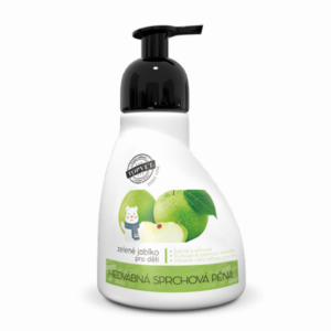 Perlé Cosmetic Sprchová pěna – zelené jablko – vhodné pro děti 300ml (Perlé Cosmetic Sprchová pěna – zelené jablko – vhodné pro děti 300ml)