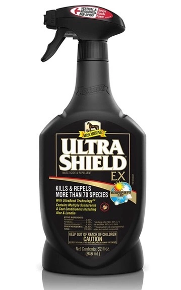 Absorbine UltraShield EX Insecticid & Repelent, láhev s rozprašovačem 946ml (Repelent pro koně Absorbine Ultrashield EX, láhev s rozprašovačem 946 ml)