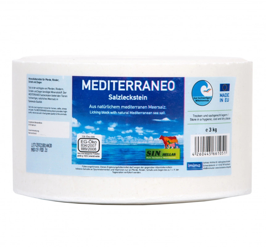 Minerální liz ze soli Středomoří Mediterraneo  ((Balení 3 kg))