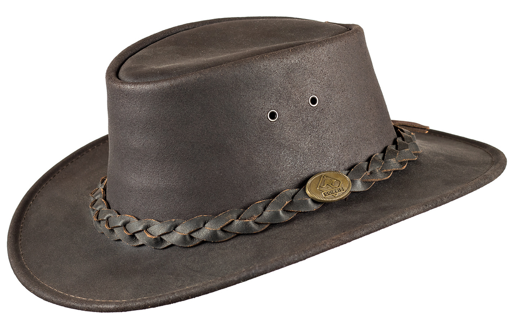 Australský klobouk kožený Bushman
