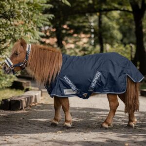 Deka výběhová pro Shetlandy mírně zateplená night blue