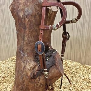 Westernová uzdečka GVR na dvě uši Buckaroo Brading Head