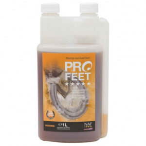 NAF Pro Feet liquid pro zdravá kopyta s biotinem (NAF Pro Feet liquid – tekutý krmný doplněk pro zdravá kopyta, láhev s dávkovačem 1000ml)