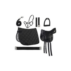 Dětské sedlo SET HKM -Lucy- komplet černé