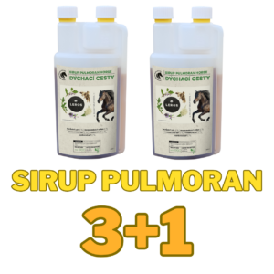 Sirup pro koně Pulmoran na dýchací cesty 3+1L ZDARMA (Bylinný sirup pro zdravé dýchací cesty koní)