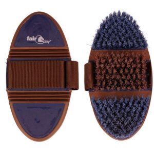 Kartáč středně jemný FLEXI ohebný navy/brown