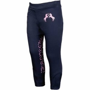 Dětské jezdecké legíny -Pink Pony- tm.modré